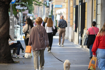 Una strada di shopping