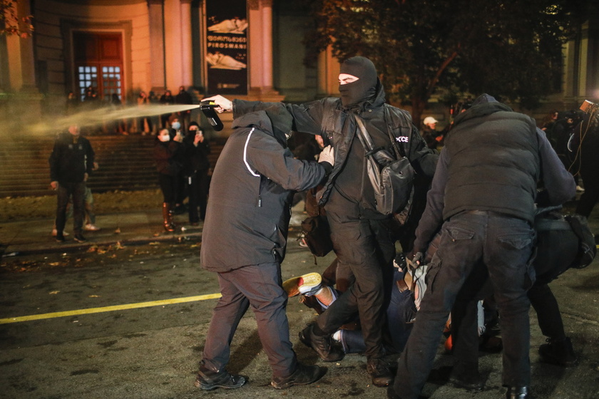 Georgian opposition protests in Tbilisi